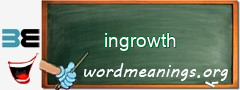 WordMeaning blackboard for ingrowth